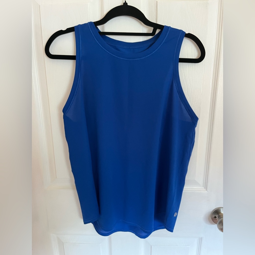 Lululemon lightweight cobalt blue tank top